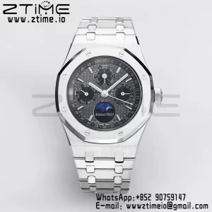 AP Royal Oak 41mm Complicated 26574 SS BBRF1:1 Best Edition Black Dial on SS Bracelet A5134 - Super Clone Watch | 1:1 Best Version