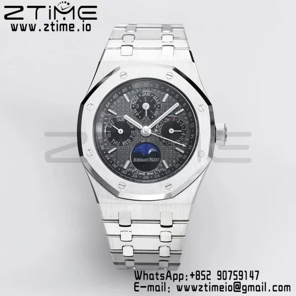 AP Royal Oak 41mm Complicated 26574 SS BBRF1:1 Best Edition Black Dial on SS Bracelet A5134 - Super Clone Watch | 1:1 Best Version