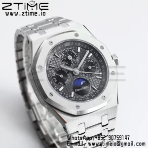 AP Royal Oak 41mm Complicated 26574 SS BBRF1:1 Best Edition Black Dial on SS Bracelet A5134 - Super Clone Watch | 1:1 Best Version