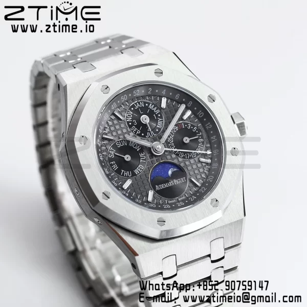 AP Royal Oak 41mm Complicated 26574 SS BBRF1:1 Best Edition Black Dial on SS Bracelet A5134 - Super Clone Watch | 1:1 Best Version