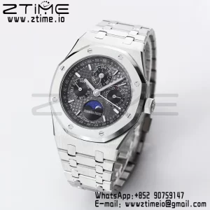AP Royal Oak 41mm Complicated 26574 SS BBRF1:1 Best Edition Black Dial on SS Bracelet A5134 - Super Clone Watch | 1:1 Best Version