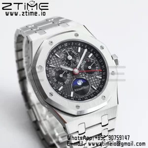 AP Royal Oak 41mm Complicated 26574 SS BBRF1:1 Best Edition Gray/Black Dial on SS Bracelet A5134 - Super Clone Watch | 1:1 Best Version
