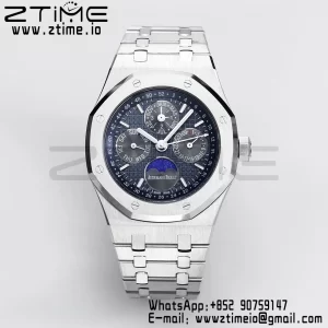 AP Royal Oak 41mm Complicated 26574 SS BBRF1:1 Best Edition Blue/Black Dial on SS Bracelet A5134 - Super Clone Watch | 1:1 Best Version