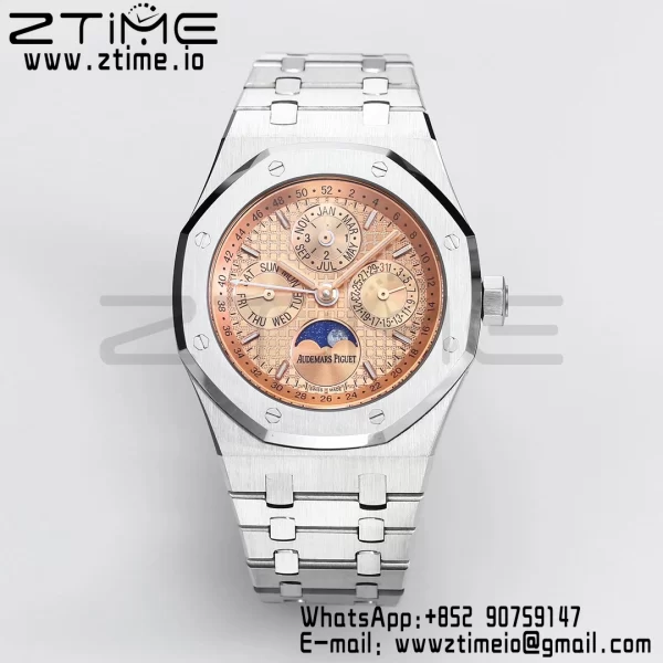 AP Royal Oak 41mm Complicated 26574 SS BBRF1:1 Best Edition RG Dial on SS Bracelet A5134 - Super Clone Watch | 1:1 Best Version