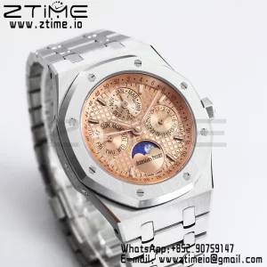 AP Royal Oak 41mm Complicated 26574 SS BBRF1:1 Best Edition RG Dial on SS Bracelet A5134 - Super Clone Watch | 1:1 Best Version