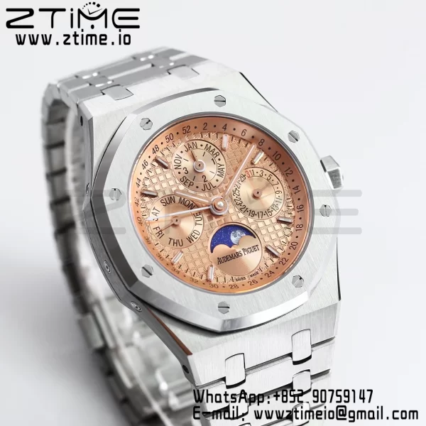 AP Royal Oak 41mm Complicated 26574 SS BBRF1:1 Best Edition RG Dial on SS Bracelet A5134 - Super Clone Watch | 1:1 Best Version