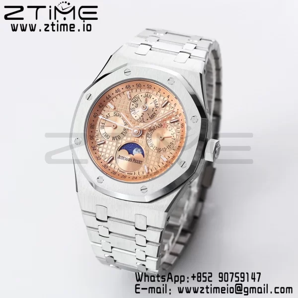 AP Royal Oak 41mm Complicated 26574 SS BBRF1:1 Best Edition RG Dial on SS Bracelet A5134 - Super Clone Watch | 1:1 Best Version