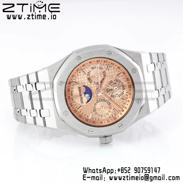 AP Royal Oak 41mm Complicated 26574 SS BBRF1:1 Best Edition RG Dial on SS Bracelet A5134 - Super Clone Watch | 1:1 Best Version