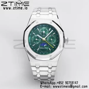 AP Royal Oak 41mm Complicated 26574 SS BBRF1:1 Best Edition Green Dial on SS Bracelet A5134 - Super Clone Watch | 1:1 Best Version