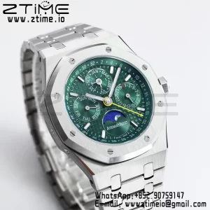 AP Royal Oak 41mm Complicated 26574 SS BBRF1:1 Best Edition Green Dial on SS Bracelet A5134 - Super Clone Watch | 1:1 Best Version