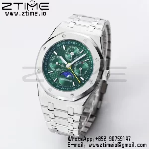 AP Royal Oak 41mm Complicated 26574 SS BBRF1:1 Best Edition Green Dial on SS Bracelet A5134 - Super Clone Watch | 1:1 Best Version