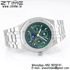 AP Royal Oak 41mm Complicated 26574 SS BBRF1:1 Best Edition Green Dial on SS Bracelet A5134 - Super Clone Watch | 1:1 Best Version