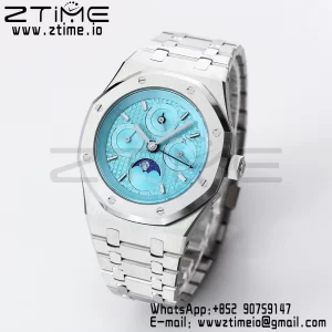 AP Royal Oak 41mm Complicated 26574 SS BBRF1:1 Best Edition Tiffany Blue Dial on SS Bracelet A5134 - Super Clone Watch | 1:1 Best Version