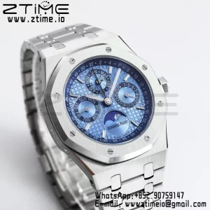 AP Royal Oak 41mm Complicato 26574 SS BBRF1:1 Best Edition Quadrante blu ghiaccio su bracciale SS A5134 - Orologio Super Clone | 1:1 Best Version