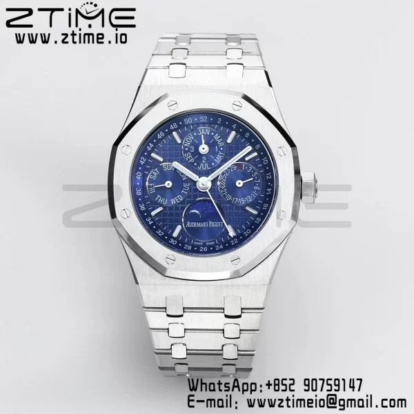 AP Royal Oak 41mm Complicated 26574 SS BBRF1:1 Best Edition Blue Dial on SS Bracelet A5134 - Super Clone Watch | 1:1 Best Version