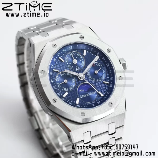 AP Royal Oak 41mm Complicated 26574 SS BBRF1:1 Best Edition Blue Dial on SS Bracelet A5134 - Super Clone Watch | 1:1 Best Version