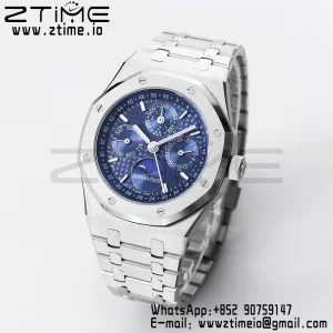 AP Royal Oak 41mm Complicated 26574 SS BBRF1:1 Best Edition Blue Dial on SS Bracelet A5134 - Super Clone Watch | 1:1 Best Version