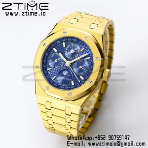 Royal Oak 41mm Complicated 26574 YG BBRF1:1 Best Edition Blue Dial on YG Bracelet A5134 - Super Clone Watch | 1:1 Best Version