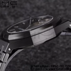 AP Royal Oak PVD Tourbillon R8F Mejor Edición Esfera Negra Sunburst Tapisserie con Brazalete de PVD V3 - Reloj Super Clon | 1:1 Mejor Versión