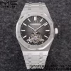 AP Royal Oak 2018 SIHH SS Tourbillon R8F Gray Sunburst Tapisserie Dial on SS Bracelet V3 - Super Clone Watch | 1:1 Best Version