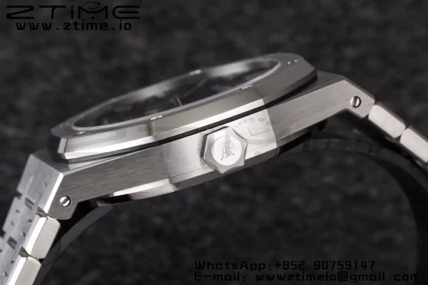 AP Royal Oak 2018 SIHH SS Tourbillon R8F Gray Sunburst Tapisserie Dial on SS Bracelet V3 - Super Clone Watch | 1:1 Cea mai bună versiune
