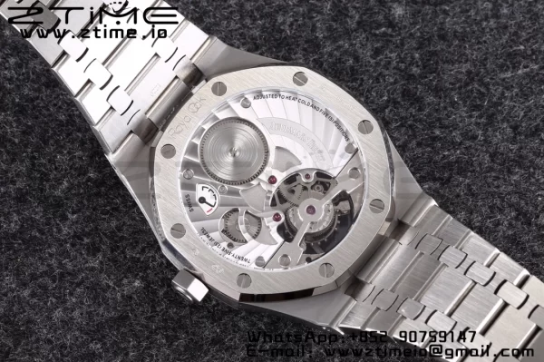 AP Royal Oak 2018 SIHH SS Tourbillon R8F Gray Sunburst Tapisserie Dial on SS Bracelet V3 - Super Clone Watch | 1:1 Cea mai bună versiune