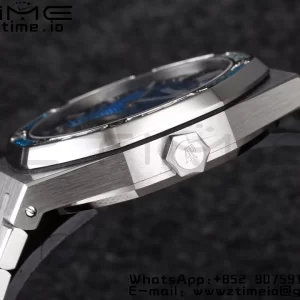 AP Royal Oak 2018 SIHH SS Tourbillon R8F Diamond Bezel Blue Sunburst Tapisserie Dial on SS Bracelet V3 - Super Clone Watch | 1:1 Best Version