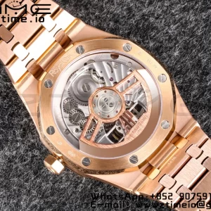 AP Royal Oak 2018 SIHH RG Tourbillon R8F Green Sunburst Tapisserie Dial on RG Bracelet Flying Tourb - Super Clone Watch | 1:1 Best Version