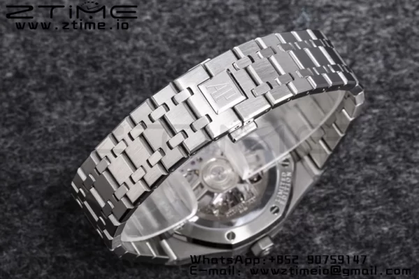AP Royal Oak SS Tourbillon R8F Pure Gray Dial Sticker Makers on Bracelet Flying Tourb - Super Clone Watch | 1:1 Best Version