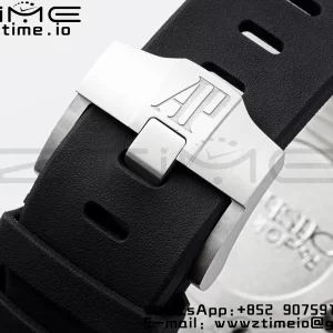 AP Royal Oak Offshore Diver 15703 APSF 1:1 Best Edition Black Dial on Black Rubber Strap SA3120 Super Clone V2 - Super Clone Watch | 1:1 Best Version