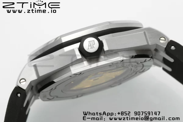 AP Royal Oak Offshore Diver 15710 APSF 1:1 Best Edition Black Dial on Black Rubber Strap SA3120 Super Clone V2 - Super Clone Watch | 1:1 Best Version