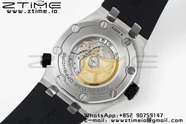 AP Royal Oak Offshore Diver 15710 APSF 1:1 Best Edition Black Dial on Black Rubber Strap SA3120 Super Clone V2 - Super Clone Watch | 1:1 Best Version