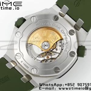 AP Royal Oak Offshore Diver 15710 APSF 1:1 Best Edition Green Dial on Green Rubber Strap SA3120 Super Clone V2 - Super Clone Watch | 1:1 Best Version