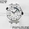 AP Royal Oak Offshore Diver 15710 APSF 1:1 Best Edition White Dial on White Rubber Strap SA3120 Super Clone V2 - Super Clone Watch | 1:1 Best Version