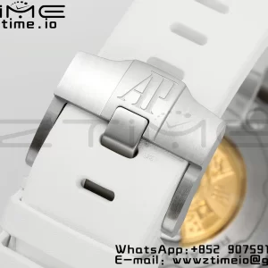 AP Royal Oak Offshore Diver 15710 APSF 1:1 Best Edition White Dial on White Rubber Strap SA3120 Super Clone V2 - Super Clone Watch | 1:1 Best Version
