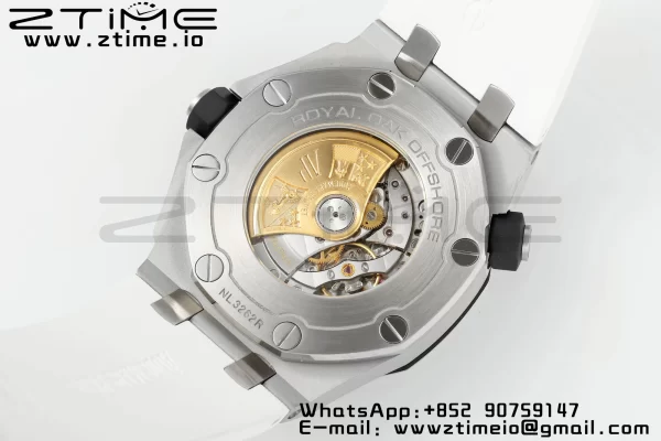 AP Royal Oak Offshore Diver 15710 APSF 1:1 Best Edition White Dial on White Rubber Strap SA3120 Super Clone V2 - Super Clone Watch | 1:1 Best Version