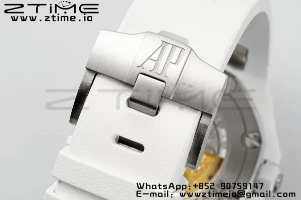 AP Royal Oak Offshore Diver 15707 White Ceramic APSF 1:1 Best Edition SA3120 Super Clone - Super Clone Watch | 1:1 Best Version