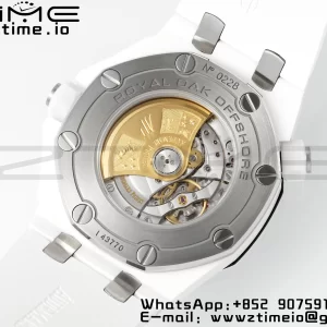 AP Royal Oak Offshore Diver 15707 White Ceramic APSF 1:1 Best Edition SA3120 Super Clone - Super Clone Watch | 1:1 Best Version