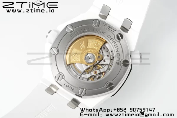 AP Royal Oak Offshore Diver 15707 White Ceramic APSF 1:1 Best Edition SA3120 Super Clone - Super Clone Watch | 1:1 Best Version