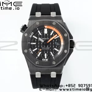 AP Royal Oak Offshore Diver 15707 Black Ceramic APSF 1:1 Best Edition SA3120 Super Clone - Super Clone Watch | 1:1 Best Version