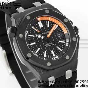 AP Royal Oak Offshore Diver 15707 Black Ceramic APSF 1:1 Best Edition SA3120 Super Clone - Super Clone Watch | 1:1 Best Version