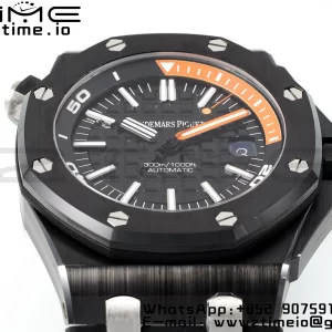 AP Royal Oak Offshore Diver 15707 Black Ceramic APSF 1:1 Best Edition SA3120 Super Clone - Super Clone Watch | 1:1 Best Version
