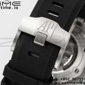 AP Royal Oak Offshore Diver 15720 SS APSF 1:1 Best Edition Black Dial Ceramic Bezel on Black Rubber Strap A4308 Super Clone - Super Clone Watch | 1:1 Best Version