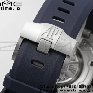 AP Royal Oak Offshore Diver 15720 SS APSF 1:1 Best Edition Blue Dial on Blue Rubber Strap A4308 Super Clone - Super Clone Watch | 1:1 Best Version