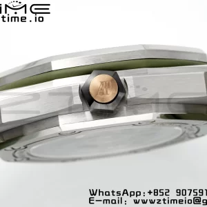 AP Royal Oak Offshore Diver 15720 SS APSF 1:1 Best Edition Green Dial on Green Rubber Strap A4308 Super Clone - Super Clone Watch | 1:1 Best Version