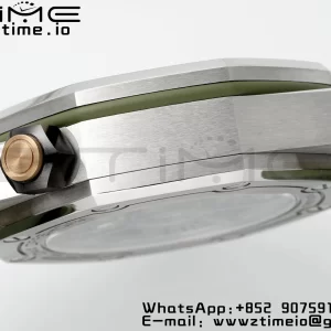 AP Royal Oak Offshore Diver 15720 SS APSF 1:1 Best Edition Green Dial on Green Rubber Strap A4308 Super Clone - Super Clone Watch | 1:1 Best Version