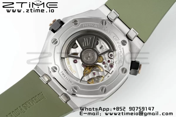 AP Royal Oak Offshore Diver 15720 SS APSF 1:1 Best Edition Green Dial on Green Rubber Strap A4308 Super Clone - Super Clone Watch | 1:1 Best Version