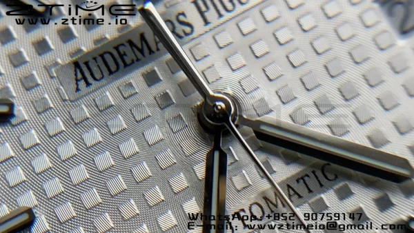 AP Royal Oak 41mm 15400 SS APSF 1:1 Best Edition White Textured Dial on SS Bracelet SA3120 Super Clone V3 - Super Clone Watch | 1:1 Best Version
