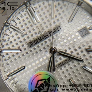 AP Royal Oak 41mm 15400 SS APSF 1:1 Best Edition White Textured Dial on SS Bracelet SA3120 Super Clone V3 - Super Clone Watch | 1:1 Best Version