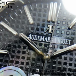 AP Royal Oak 41mm 15400 SS APSF 1:1 Best Edition Black Textured Dial on SS Bracelet SA3120 Super Clone V3 - Super Clone Watch | 1:1 Best Version